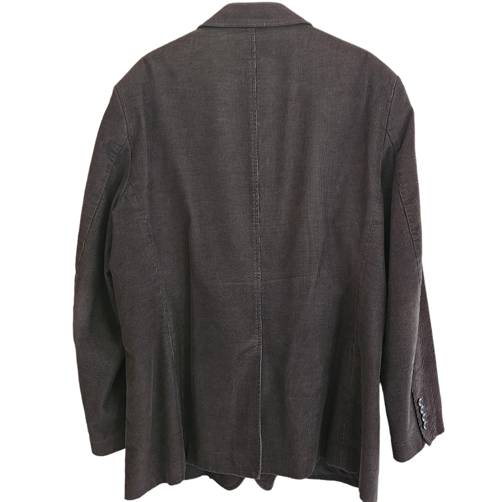 Eddie Bauer Men Corduroy Gray 3 Button Single Vent Fully Lined Sport Coat Size L - Picture 2 of 10
